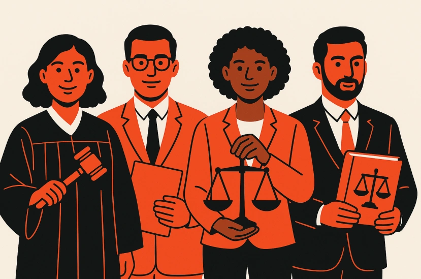 Expert U.S. immigration law form preparer team illustration